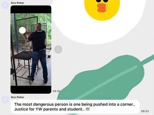 View full size South African ex-teacher apologises over alleged shooting threats